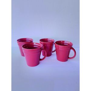 Set of 4 Rachael Ray Double Ridge 4" Coffee Cups